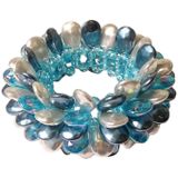 Armband Multiparel Druppel Turquoise