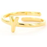 Imotionals Ring Letter Y Goud