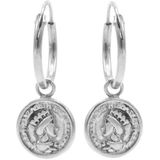 Karma Oorringen Hoops Coin Zilver