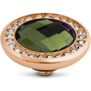 Melano - Vivid Crystal CZ - Steentje - Olive - 12 mm