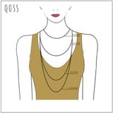 Qoss Ballchain Ketting Karin 3 mm 100 cm