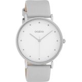 OOZOO Timepieces Horloge Zilver/Wit | C10415