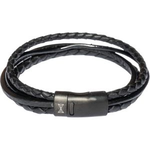 AZE Jewels Armband Iron Four String Black-on-Black