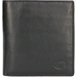 Leather Design Compacte Portefeuille / Portemonnee RFID Zwart