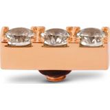 Melano - Twisted Triple CZ - Steentje - Rosé - 12 mm