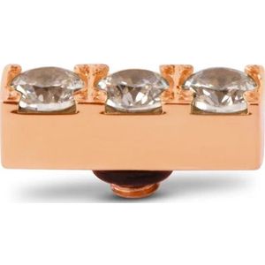 Melano - Twisted Triple CZ - Steentje - Rosé - 12 mm