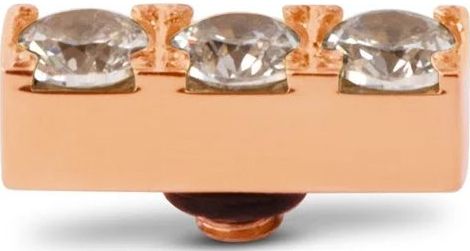 Melano - Twisted Triple CZ - Steentje - Rosé - 12 mm