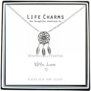 Life Charms Ketting met Giftbox Silver Dream Catcher