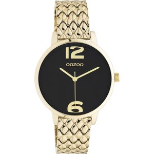 OOZOO Timepieces Horloge Goud/Zwart | C11023