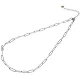 Go Dutch Label Ovale Schakel Ketting Zilver