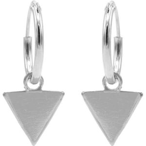 Karma Oorringen Hoops Triangle Zilver