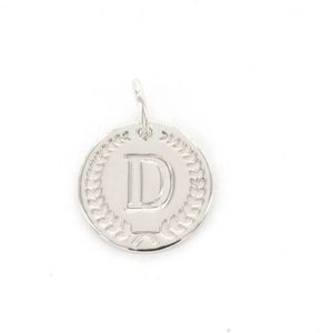 Imotionals Ronde Kettinghanger Letter D Zilver