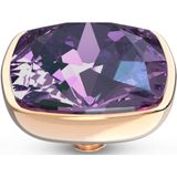 Melano - Twisted Circular - Steentje - Crystal Purple Rosé - Diameter 12,5 mm