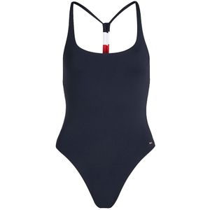 dames racerback badpak basic blauw