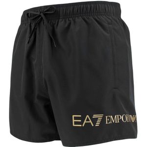 zwemshort side logo zwart
