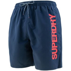 rits zwemshort sport graphic logo blauw