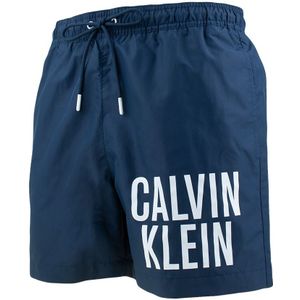 zwemshort block logo blauw