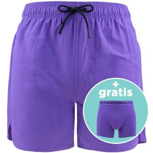 rits zwemshort basic paars