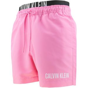 intense power zwemshort double waistband corner logo roze