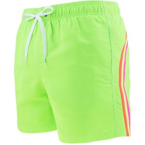 elastic waist zwemshort fluo groen