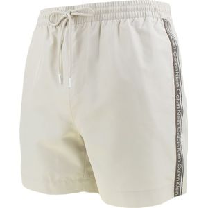 zwemshort tape logo beige II