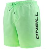 cali zwemshort side logo neon groen