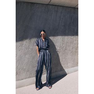 By-Bar karly blouse | blue tie dye stripe