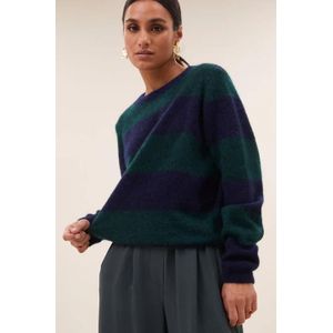 By-Bar gwen big stripe pullover | dark green