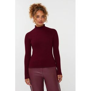Ydence - Knitted Top - Burgundy