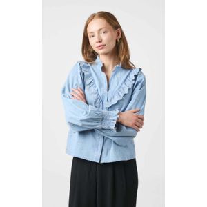 Neo Noir Blouse Degas | Denim Blauw
