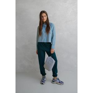 PENN&INK - Blouse W25Z794 - Wit/Blauw