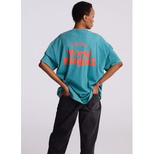 Stieglitz World of Stieg Oversized T-shirt | Blue