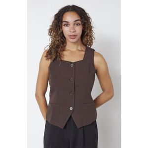Sisters Point Gilet Gema-Ve1 | D. Chocolate