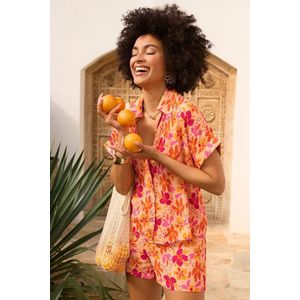 Ydence Short Katie | Orange flower