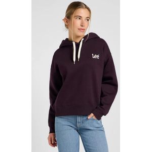 LEE Relaxed Essential Hoodie | Deep Wine