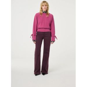 Fabienne Chapot Thea Wide Leg Jeans | Burgundy