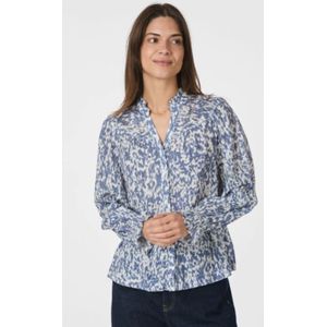 Neo Noir Blouse Astrida Fracture | Dusty Blue