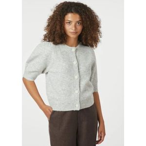 Neo Noir - Trudy Deco Knit - Cardigan - Lichtgrijs