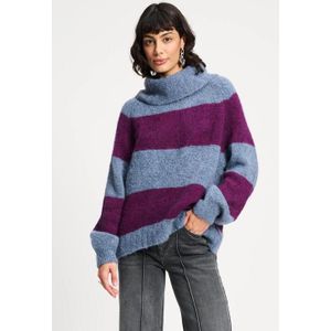POM Amsterdam Trui Plum Stripes