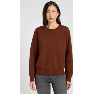 LEE Relaxed Raglan Crew Sweatshirt | Brown