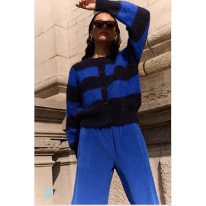 By-Bar Sian stripe cardigan | kingsblue stripe