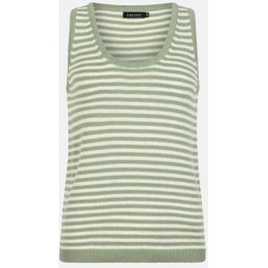 Ydence Knitted top Amelia | Sage green/ecru