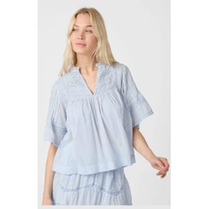Neo Noir Siama S Voile Blouse light blue