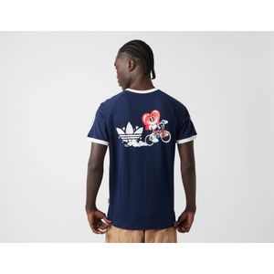 adidas Originals - California T-Shirt - Navy - Katoen