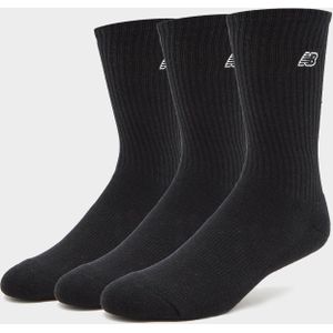New Balance Logo Socks 3-Pack, zwart