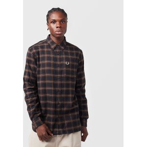 Fred Perry Brushed Tartan Shirt, bruin