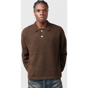 Home Grown Sway Knit Polo, bruin