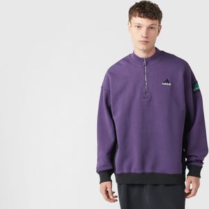 adidas Originals EQT Blocked 1/2 Zip Sweatshirt, paars