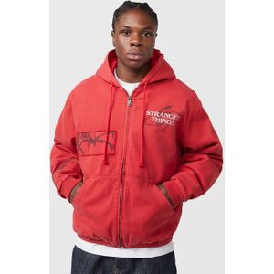 Home Grown x Stranger Things Flayed Cronos Jacket, rood