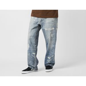Home Grown Carter Distressed Print Loose Jeans, blauw